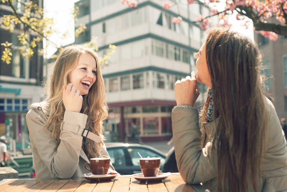 Two Women In A Cafe